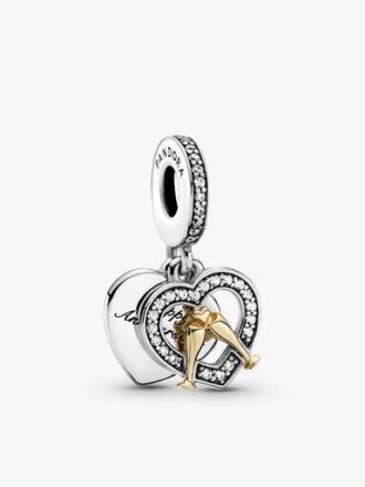 Zweifarbiges „Happy Anniversary“-Charm- und Armband-Set – 2er-Set Zweifarbiges „Happy Anniversary“-Charm- und Armband-Set – 2er-Set