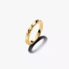 Zweifarbiges Ring-Set mit Wellenmuster, 2er-Set Zweifarbiges Ring-Set mit Wellenmuster, 2er-Set